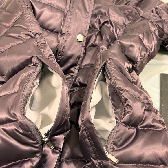 UTEX Canada Down Puffer Coat Faux Fur Trimmed Hoodie Size Large - Picture 16 of 16